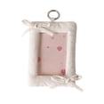 thumbnail image 2 of Lenkho Kawaii Bow Photocard Holders 3 Inch Cute Fabric Card Protector ID Badge Holders With Keychain Backpack Glamour For Students, 2 of 6