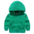 thumbnail image 3 of Mercatoo Toddler Boys Pullover Sweatshirt Children Solid Hooded Top Coat Baby Girls Boy Spring Autumn Hoodies, 3 of 7