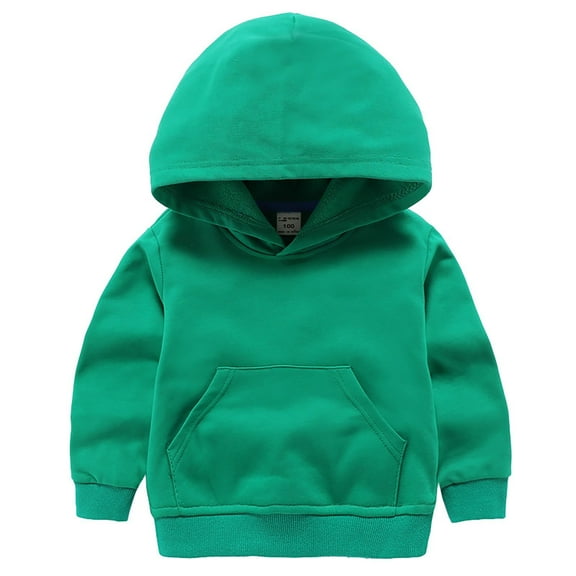 Mercatoo Toddler Boys Pullover Sweatshirt Children Solid Hooded Top Coat Baby Girls Boy Spring Autumn Hoodies