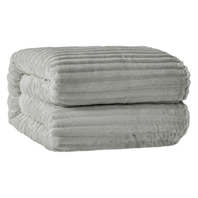 Flannel Blanket 100*150Cm Gray, Cozy Throw Blanket for Couch Lightweight Cozy Soft Queen Throw Blankets for Sofa Bed Living Room, a Flannel Blanket