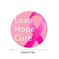 thumbnail image 2 of Cancer Awareness Brooch Ribbon Badge Women's Health Support Commemorative Jewelry For Prevention Events Solid Metal Pin, 2 of 3