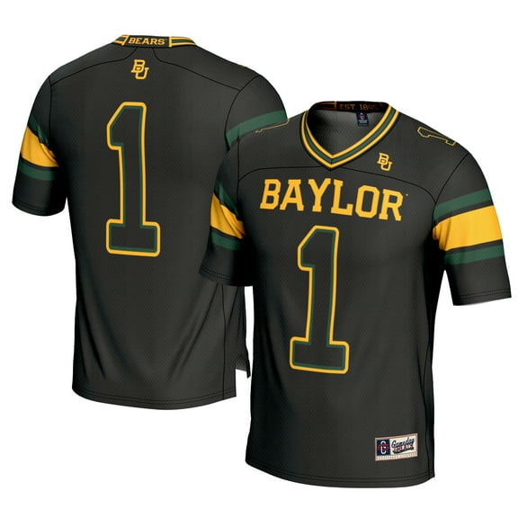 Men's GameDay Greats #1 Black Baylor Bears Football Jersey