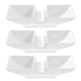 thumbnail image 1 of Miangastore 3 Pcs Durable Japanese Style Ceramic Plates Household Dining Table Plates (White), 1 of 9