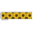 thumbnail image 3 of Ambesonne Floral Fabric by the Yard, Sunflowers Overlapping Art, 1 Yard, Mustard and Dark Cocoa, 3 of 5