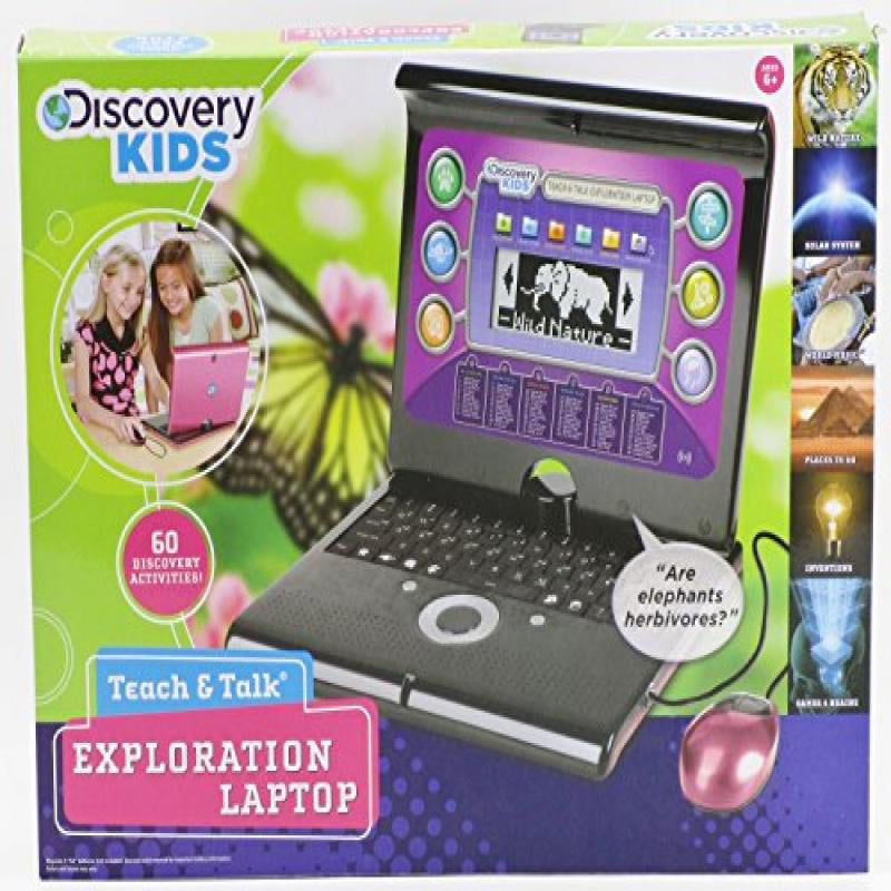 *NEW* Discovery Kids Teach 'N' Talk Exploration Toy Laptop Pink 64 Games 