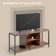 thumbnail image 3 of Lofka Retro TV Stand, Wood and Steel, 3 Shelves, for TVs up to 65", 66.2 lb, 3 of 9