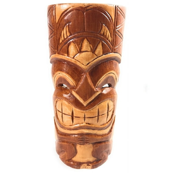 Lucky Tiki Mask 12" - Wall Decor - Hand Carved | #bds1202230