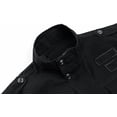 thumbnail image 3 of Chaqueta polar de invierno para hombre, cálida, de algodón grueso y militar, con cuello alto y carga, 3 of 5