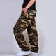 thumbnail image 5 of Pantalones largos para hombre, lisos, multibolsillos, lavados, para exteriores, informales, de algodón puro, 5 of 6