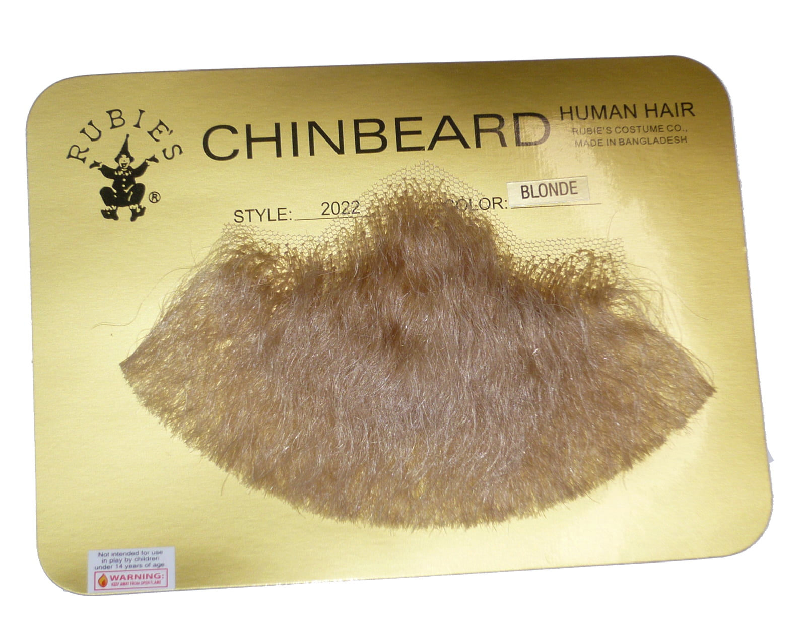 Blonde Human Hair Goatee Chin Beard Costume Beard 2022 