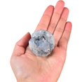 thumbnail image 2 of AMOYSTONE Celestite Geode Ball 1.5-2" | Natural Stone Sphere for Chakra Alignment, Office Energy Enhancement, 2 of 7