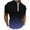 A082-Dark Blue, variant on Casual Mens Polo Shirts Collared Short Sleeve Shirts Quarter Zip Loose Gradient Color Tops