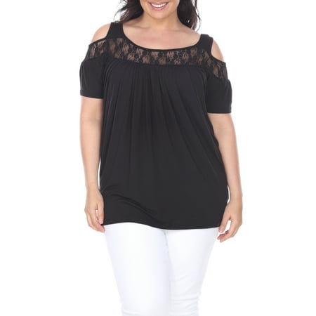 White Plush - White Mark Women's Plus Size Bexley Tunic Top