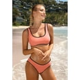 thumbnail image 7 of Charmo Womens Bikinis Bathing Suit Sporty Crop Top Two Piece Swimsuit, 7 of 7