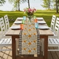 thumbnail image 4 of Table Runners 72 Inches Long Dress Scarves, Spring Daisy Farmhouse Kitchen/Dining Table Runner, Coffee Tablerunners, Country Vintage Yellow White Floral Leaf Plaid 18x72 Inch, 4 of 9