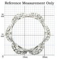thumbnail image 2 of Rhodium Brass Ring with Top Grade Crystal in Clear for Women Clear Stone Color Style 1W032 Size 6, 2 of 5