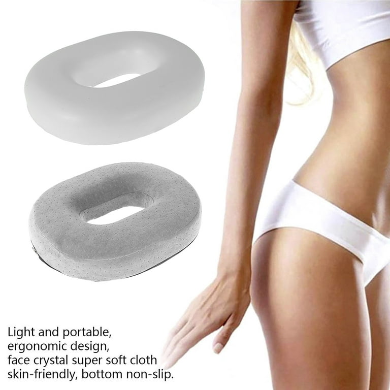 COSYOO Donut Pillow for Tailbone Pain Reduction, Elastic Memory Foam Donut  Shape Seat Cushion for Sitting Buttock Pressure Ease, Firm Support Donut
