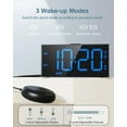 thumbnail image 2 of Loud  Clock for Heavy Sleepers ,Bed Shaker  Clock with 2 Alarms for Everyday/Weekday/Weekend,Dimmer,Snooze,  Port,12/24H DST,Vibrating Clock for Hard of Hearing/Teens, 2 of 14