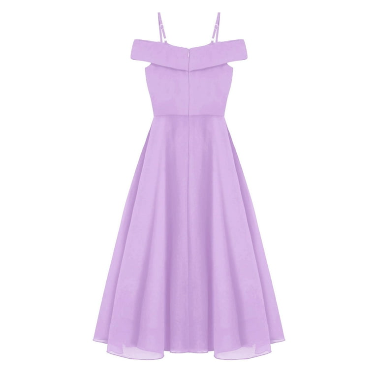 open lace back dress Evening Party Dresses A Line Lavender Long Prom Dresses with Cascading Ruffles main image 0