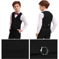 thumbnail image 4 of Yumcute  Boy Suits 5 Piece Slim Fit Suit for Kids Toddler Formal Set Wedding Ring Bearer Outfit 18, 4 of 13