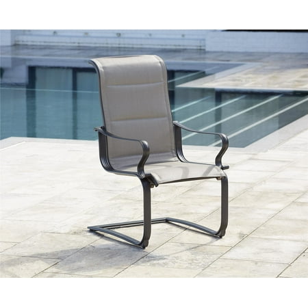 Cosco Outdoor Living Smartconnect Patio Padded Motion Chairs Gray Cosco Outdoor Living Smartconnect Patio Padded Motion Chairs Gray Frame Beige Fabric 2 Pack