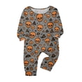 thumbnail image 4 of 2026 Matching Family Halloween Pajamas Set, Fall Sleepwear, Ghost & Pumpkin Printed Holiday Sleepwear, Soft Loungewear PJs Outfit, 4 of 5
