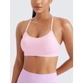 thumbnail image 2 of Sujetador deportivo CRZ YOGA Butterluxe para mujer, acolchado en la espalda en Y, color rosa peonía, 2 of 5