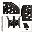thumbnail image 5 of PULUOMIS 3 Piece Outdoor Patio Bistro Set include 30.7" Bistro Dining Table and 2 Backyard Garden Chairs Set, 5 of 5