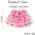 thumbnail image 3 of XIAONU Light-Up Heart Print Tutu Skirt For Women Glittery Layered Mini Skirt Playful Vibrant Festival Skirts, 3 of 8