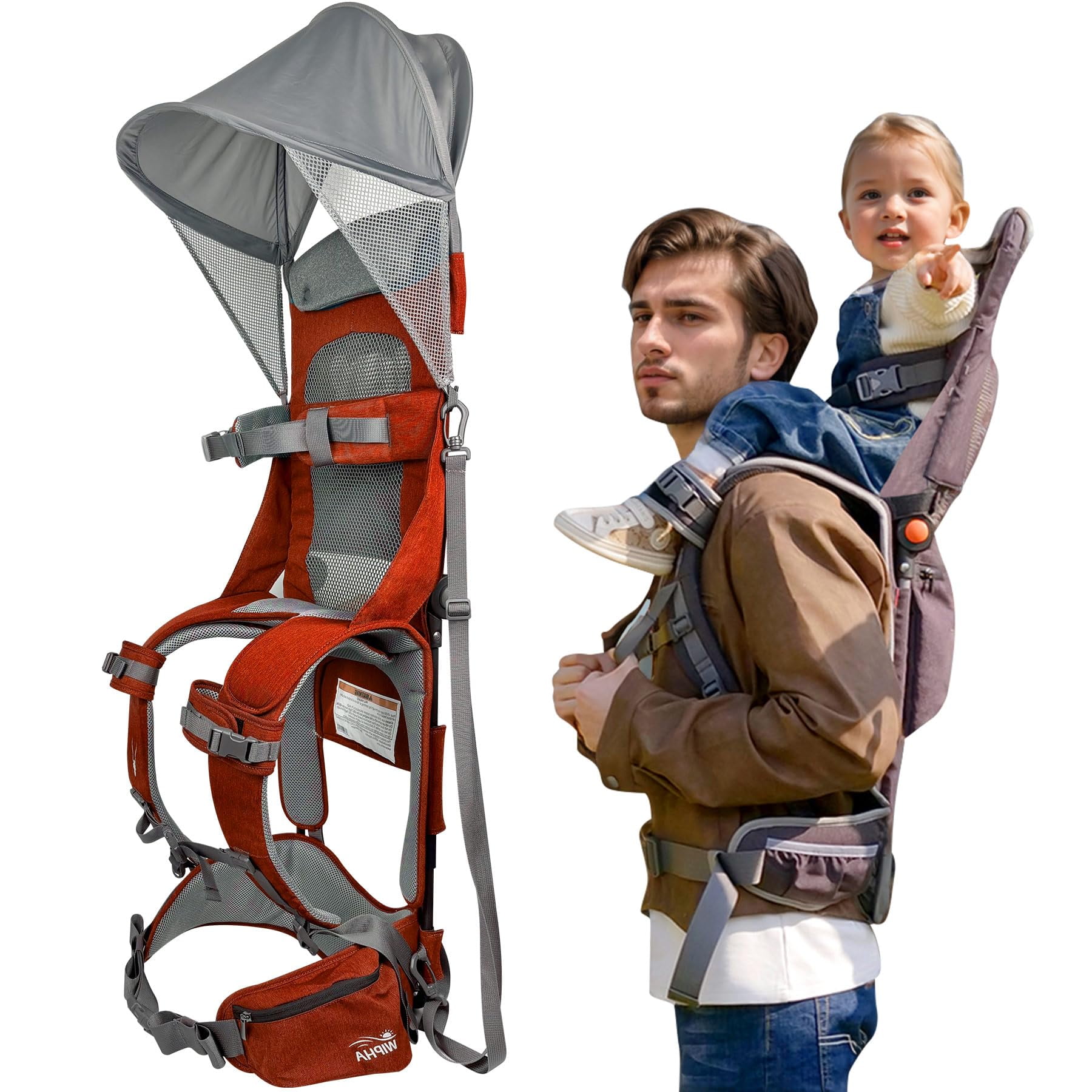 WIPHA Mochila Portabebés para Senderismo, Mochila Ligera para