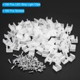thumbnail image 3 of Unique Bargains LED Strip Light Clips, 100 Pack Mounting Bracket Fixing Clip Plastic Clamp for 12mm-14mm Light Cable Translucent, 3 of 6