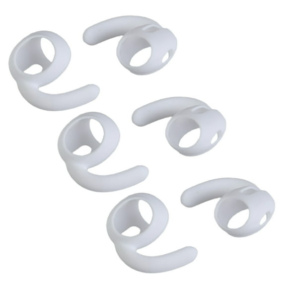 Aurgiarme 3Pairs Silicone Ear Hooks Ear Sleeves For Earphones Earbuds Grips for Men and Women Wide Compatibility