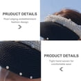 thumbnail image 2 of Sombrero de verano con protección solar, de 56 a 58 cm de circunferencia, con perla, vacío, para playa, para cubrirse la cara, sombrero de paja, protector solar, sombrero para el sol, 2 of 5