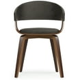 thumbnail image 5 of Simpli Home Lowell Bentwood Dining Chair in Distressed Brown Vegan Faux Leather, 5 of 11