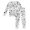 White, variant on Outfits for Toddler Boys Halloween Sleepwear Set Long Sleeve with Diy Print Tops and Pants Clothes Outfits Set Size 2-3T ,White