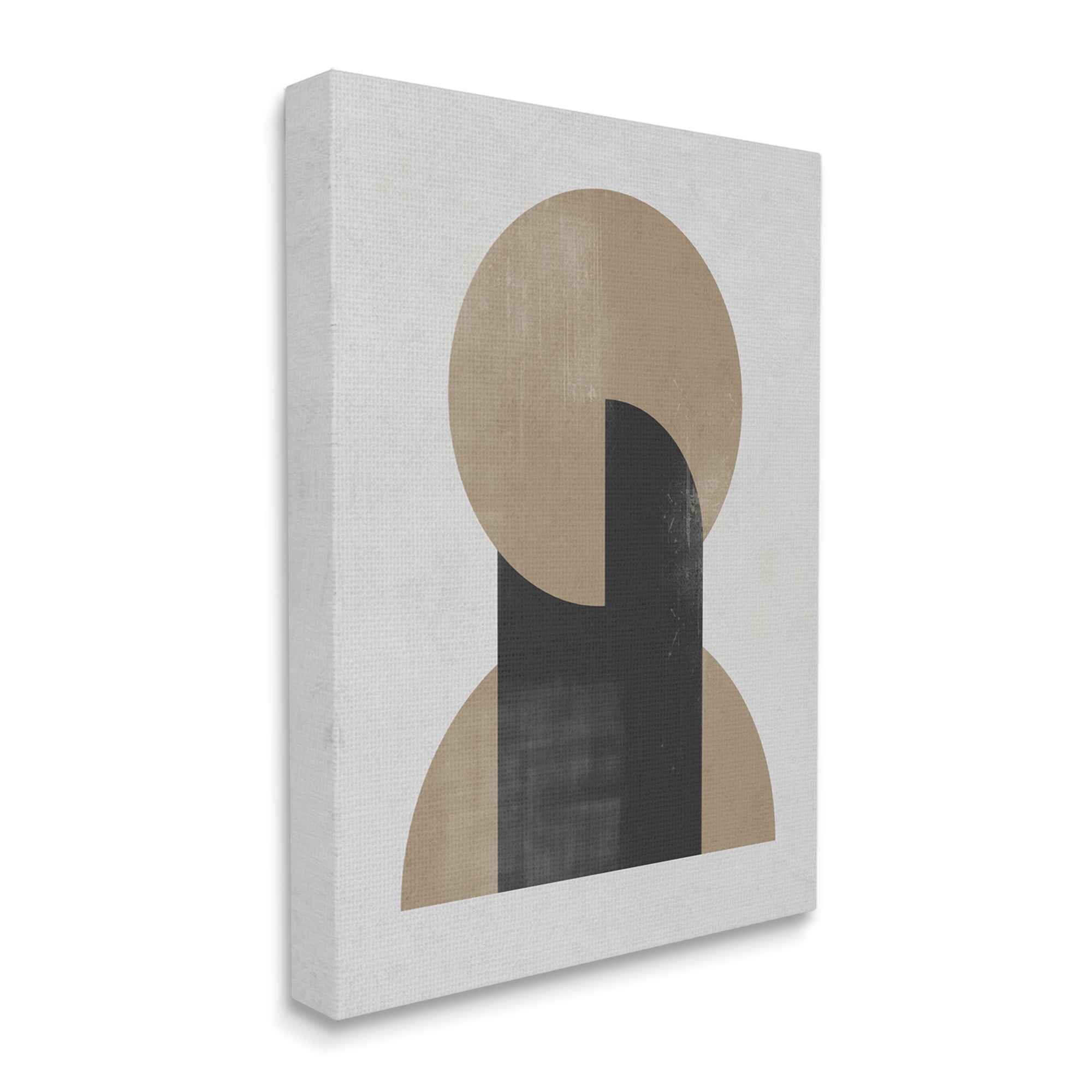 Stupell Industries Modern Intersecting Shapes Abstract Painting Gallery Wrapped Canvas Art Print Wall Art, 36 x 48