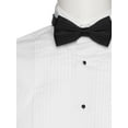 thumbnail image 2 of Mens White Tuxedo Shirt 1/4 Inch Pleats with Bow Tie, 2 of 2