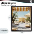 thumbnail image 4 of Stupell Industries Tropical Yellow Striped Beach Cabanas Black Floating Frame Canvas Art, 17 x 21, by Franklyn Gregory, 4 of 8