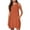 Orange, variant on Summer Plus Size Dresses for Womens 2026 Fashion Casual Holiday Round Neck Pockets Solid Color Sleeveless Party Beach Dress