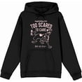thumbnail image 4 of Scooby-Doo Too Scared To Care Adult Black Long Sleeve Hoodie-Medium, 4 of 6