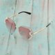 thumbnail image 3 of Gafas de sol de gran tamaño Yinane gafas de terre con gradiente Retro 400, 3 of 8
