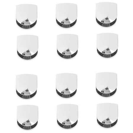 

12 PCS Adjustable Glass 6 mm Glass Bracket Zinc Alloy Glass Shelves Holder Glass Clip for Bathroom Kitchen