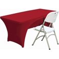 thumbnail image 1 of Spandex Tablecloth 6ft (Approx. 1.8m) Polyester Tablecloth Stretch Spandex Tablecloth - Tablecloth (Backless Red), 1 of 4