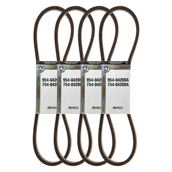 MTD 954-04208A Upper Transmission Drive V-Belt 4-PACK