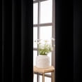 thumbnail image 6 of Topfinel 100% Blackout Curtains 132 x 305 inches Long for Bedroom Living Room Solid Grommet Room Darkening Drapes 2 Panels, Black, 6 of 6