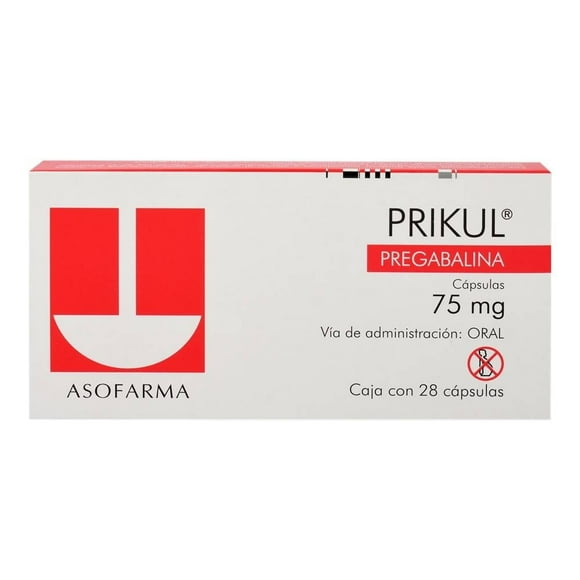 Prikul 75 mg 28 cápsulas