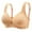 Beige Bra for Women, variant on Large Size Adjustable Push-Up Bra Breathable Full Cup Wireless Comfort for Everyday Wear Red,XXL