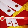 thumbnail image 3 of G128 - China Flag 3X5 ft Embroidered Stars Brass Grommets 210D Quality Polyester, 3 of 7
