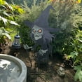 thumbnail image 4 of Lisho Halloween Witches Metal Yard Stakes,Halloween Yard Signs Outdoor Decorations,Halloween Metal Silhouette Witch Stakes for Lawn Garden Halloween Decor,1 PC,Black, 4 of 6