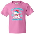 thumbnail image 3 of Inktastic Polar Bear My Grandma Loves Me in Santa Hat with Snowflakes Youth T-Shirt, 3 of 5